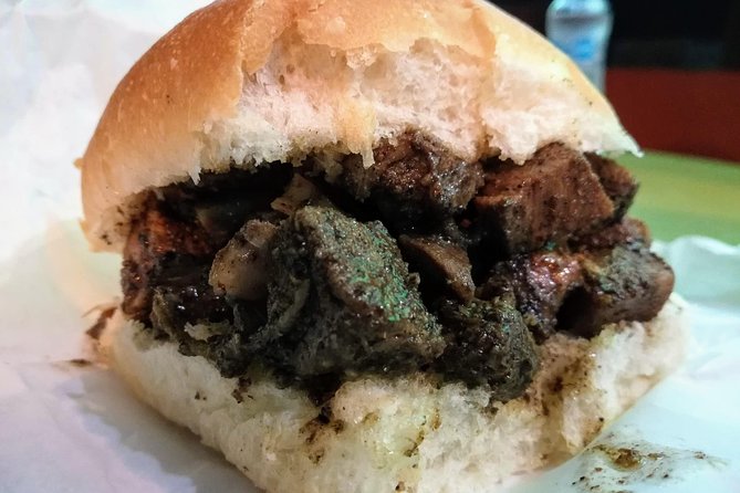 Trinidad Nighttime Food Tour - A Trini gyro made in Chaguanas